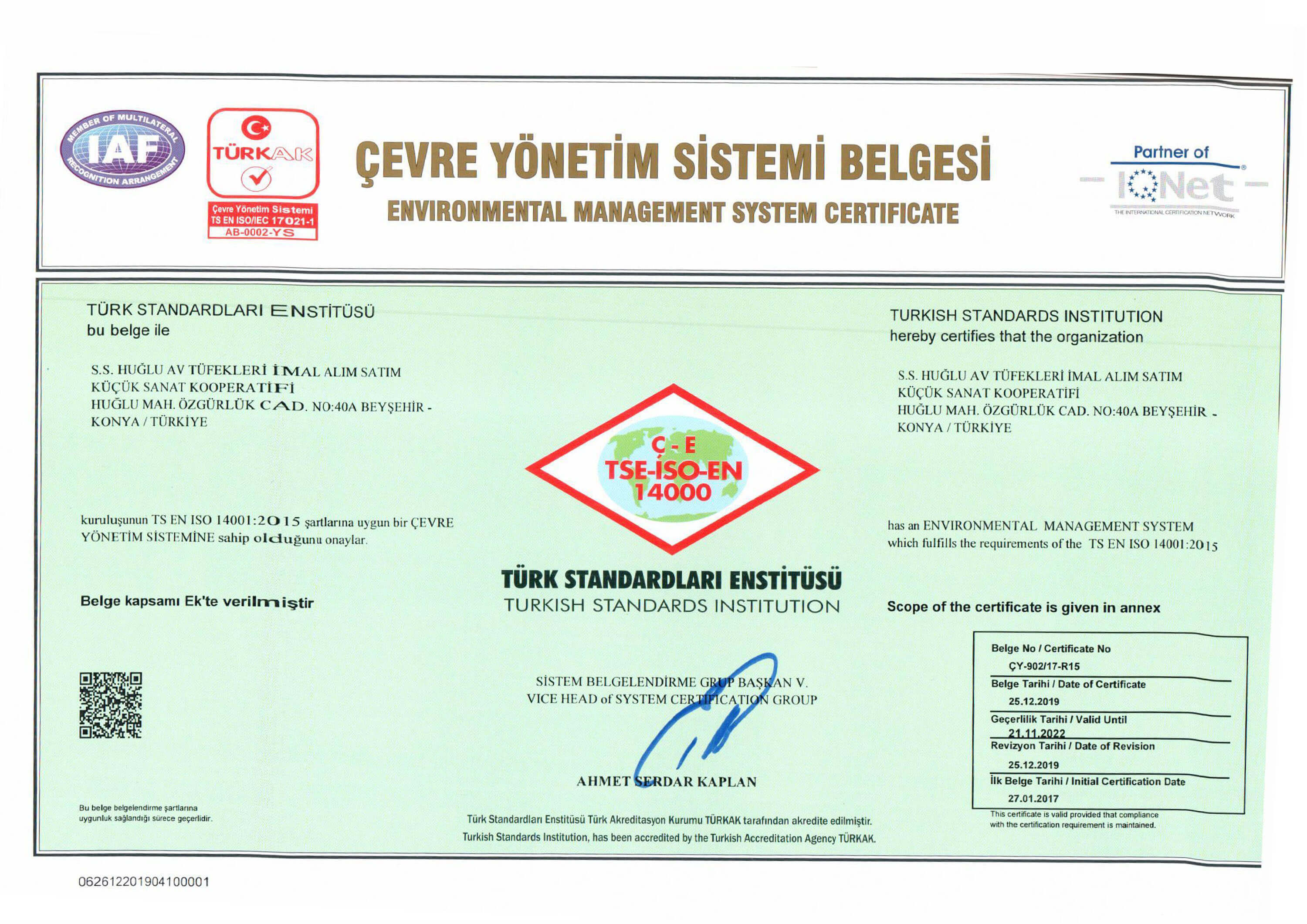 TSE ISO 14001